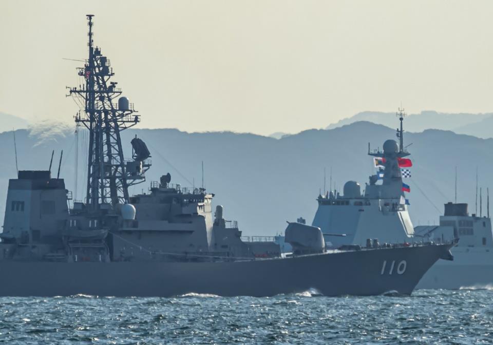 中国海军舰艇参加日本阅舰式，跨越国界的友谊与实力展示，中国海军舰艇参加日本阅舰式，友谊与实力的跨越展示