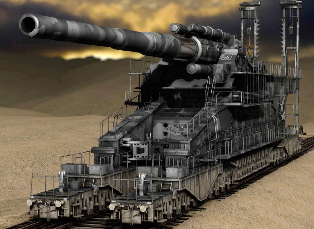 古斯塔夫巨炮,壮丽之形与震撼之力,古斯塔夫巨炮,壮丽形态与震撼力量的完美结合