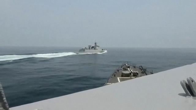 中国海军海上对峙视频，展现大国海军的胆识与担当，中国海军海上对峙实录，展现大国海军胆识与担当