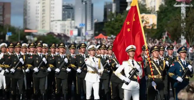 九三胜利日大阅兵外军，国际视角下的阅兵盛况，九三胜利日大阅兵外军视角下的国际阅兵盛况