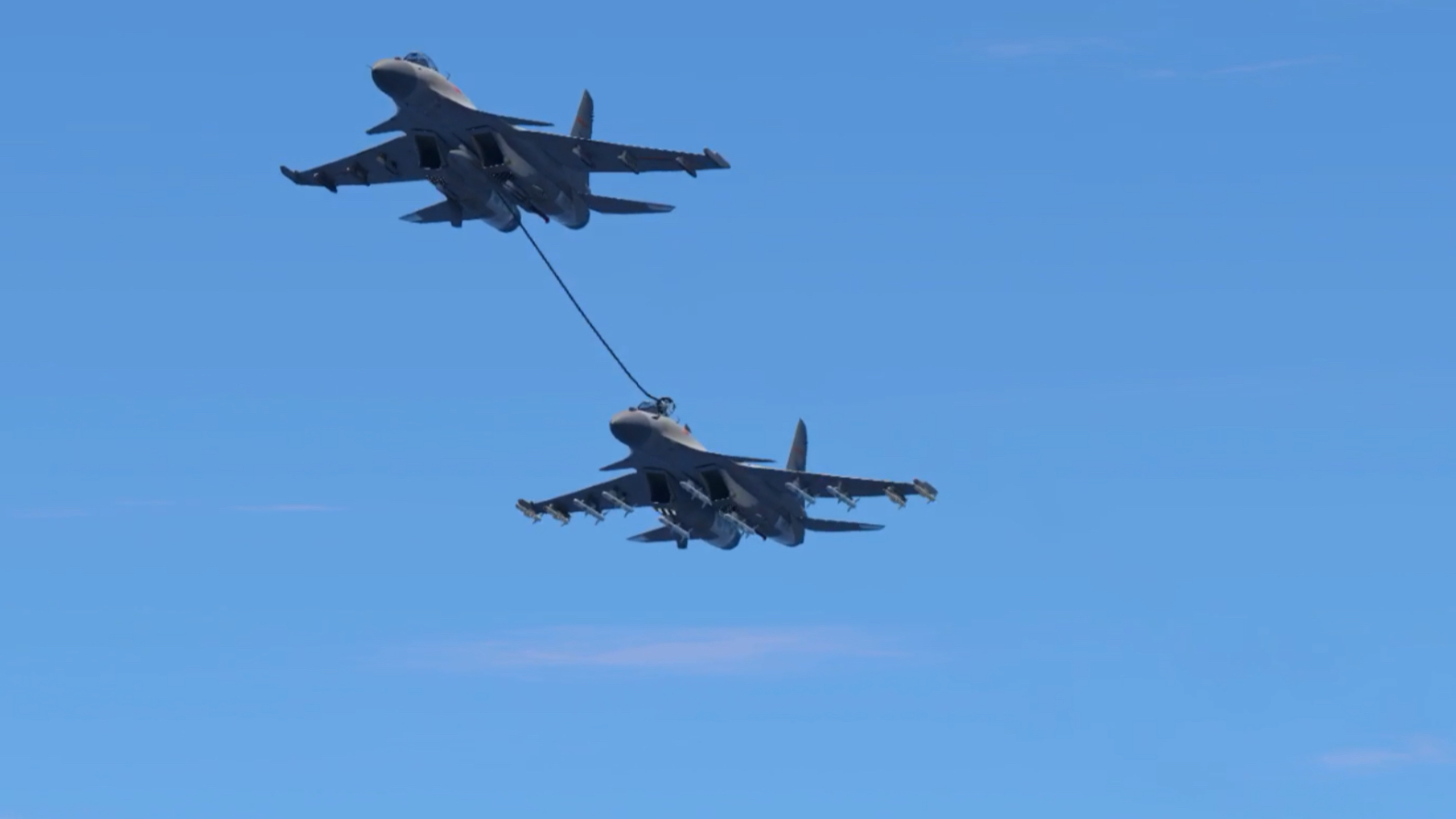 苏-33空中加油技术,现代战争中的空中力量倍增器,苏-33空中加油技术,现代战争中的空中力量倍增器揭秘