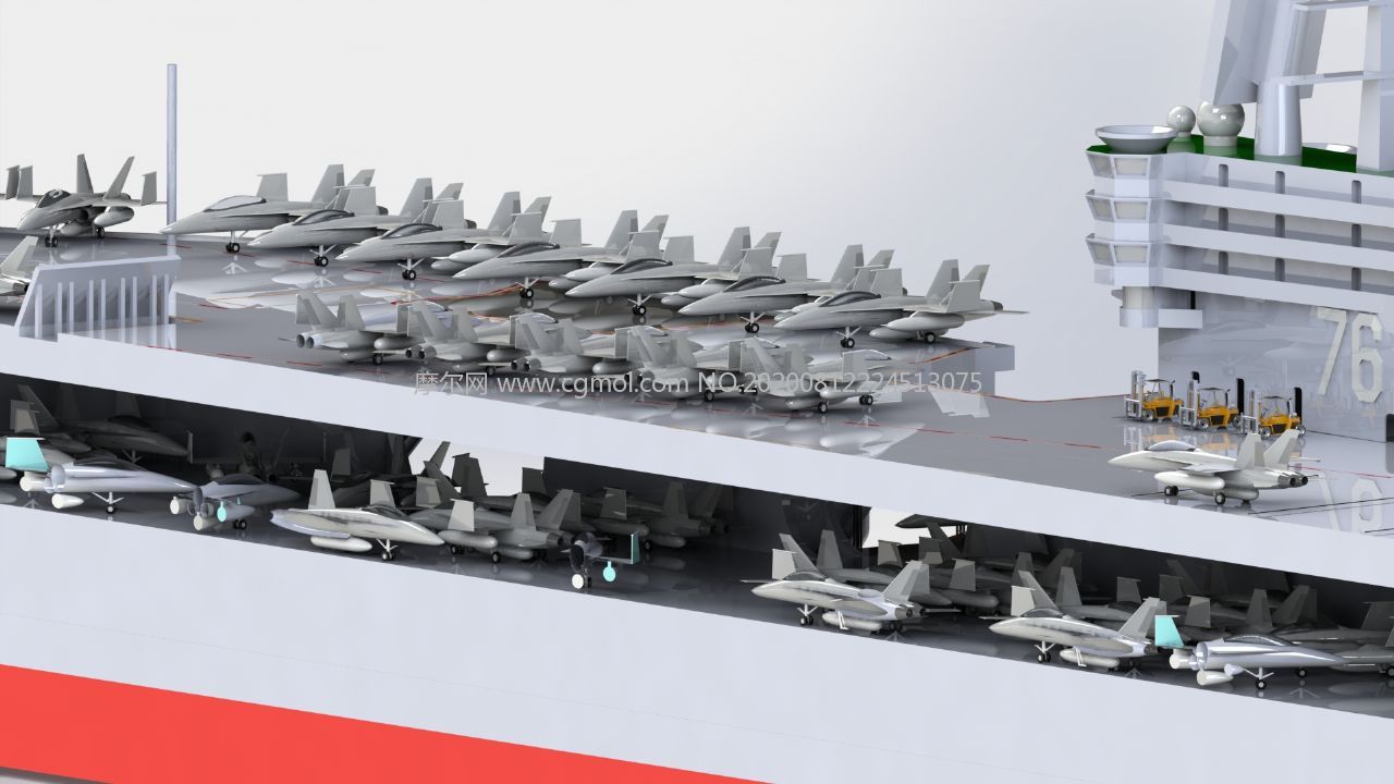 航空母舰模型正侧面的魅力与工艺，航空母舰模型正侧面的精湛工艺与魅力展示