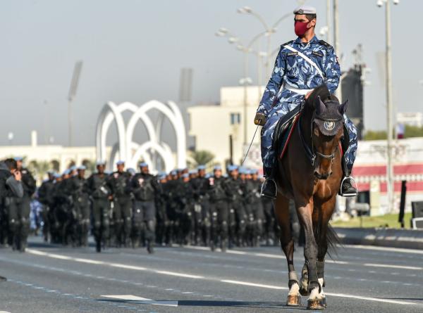 卡塔尔警察阅兵，展现安全与秩序的力量，卡塔尔警察阅兵，展现安全与秩序的力量风采