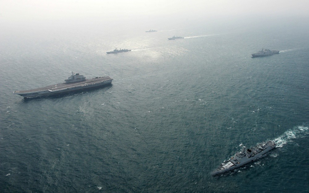 辽宁舰航母编队队形,展现中国海军力量的新篇章,辽宁舰航母编队队形,中国海军力量的崭新篇章