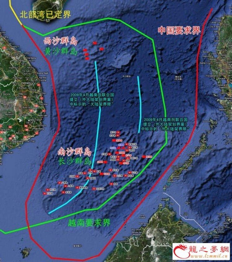 中国南海位置图,揭示南海诸岛及其重要性,南海地图揭示,中国南海诸岛及其重要性概览