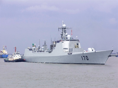 舷号170驱逐舰，中国海军的骄傲，中国海军骄傲，舷号170驱逐舰亮相！