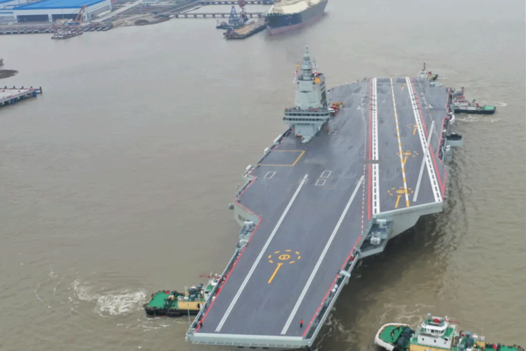 福建舰海试出港,展现中国海军力量的崭新篇章,福建舰海试出港,揭幕中国海军崭新力量篇章